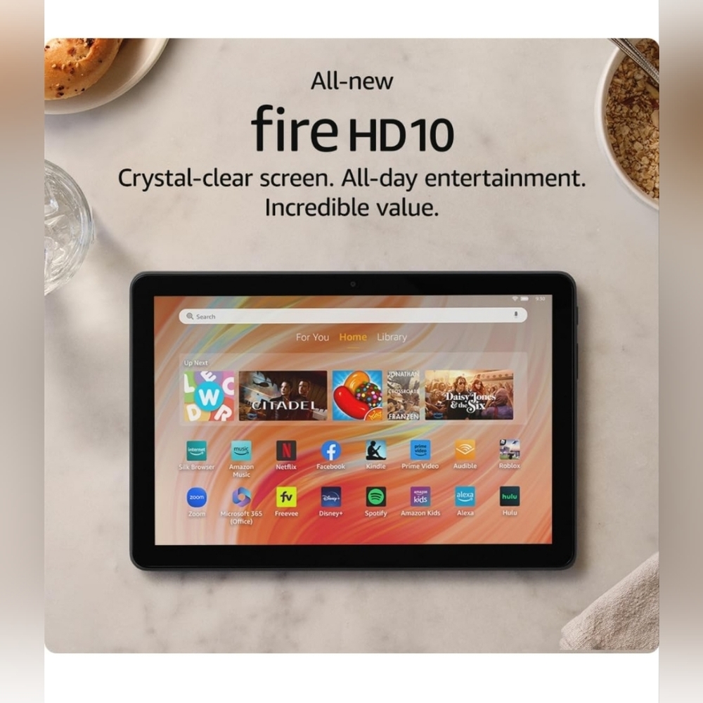All-new Amazon Fire HD 10 tablet, built for relaxation, 10.1" vibrant Full HD